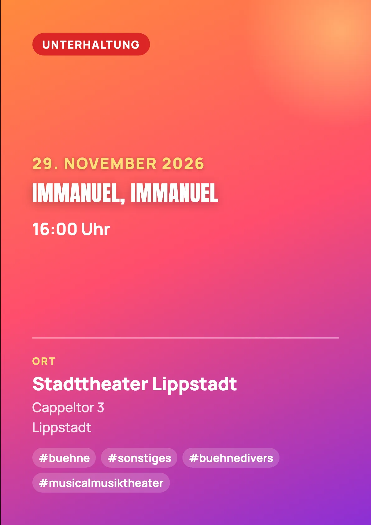 Veranstaltungsflyer