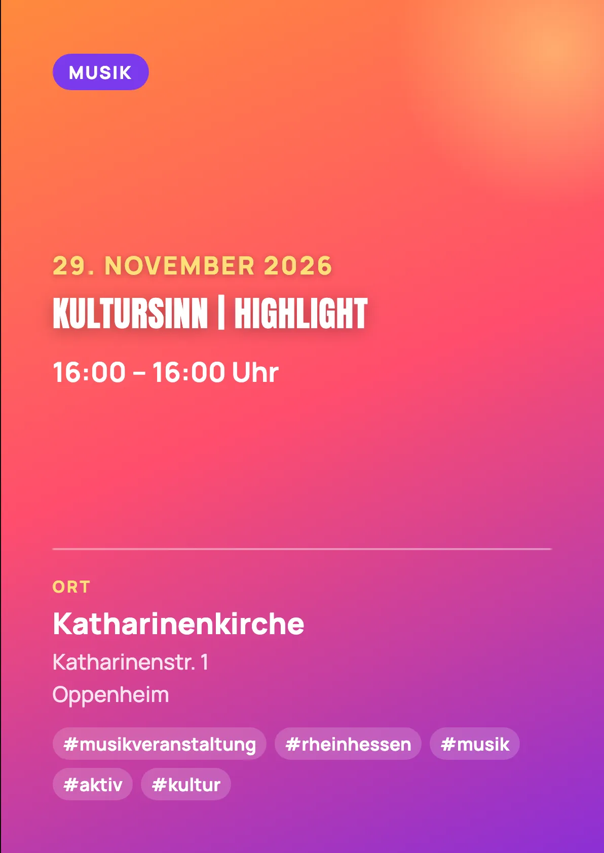 Veranstaltungsflyer