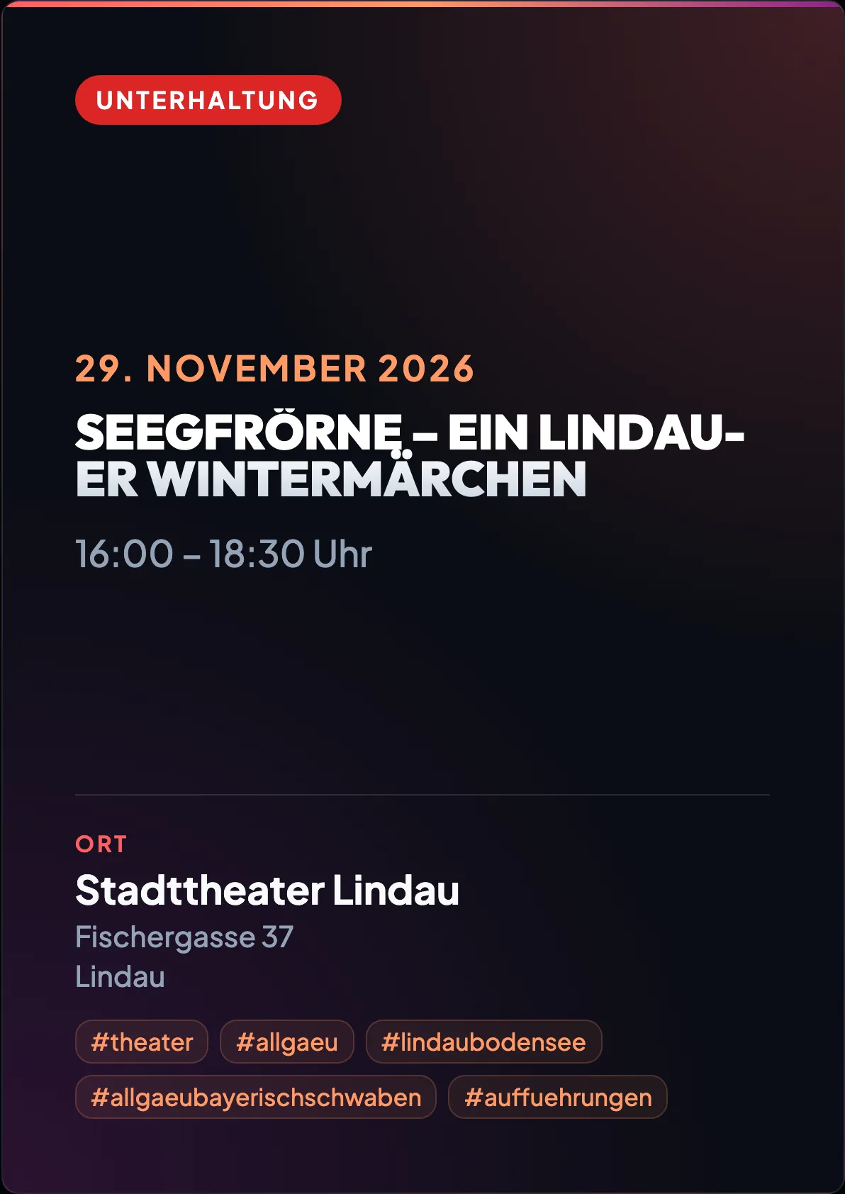 Veranstaltungsflyer