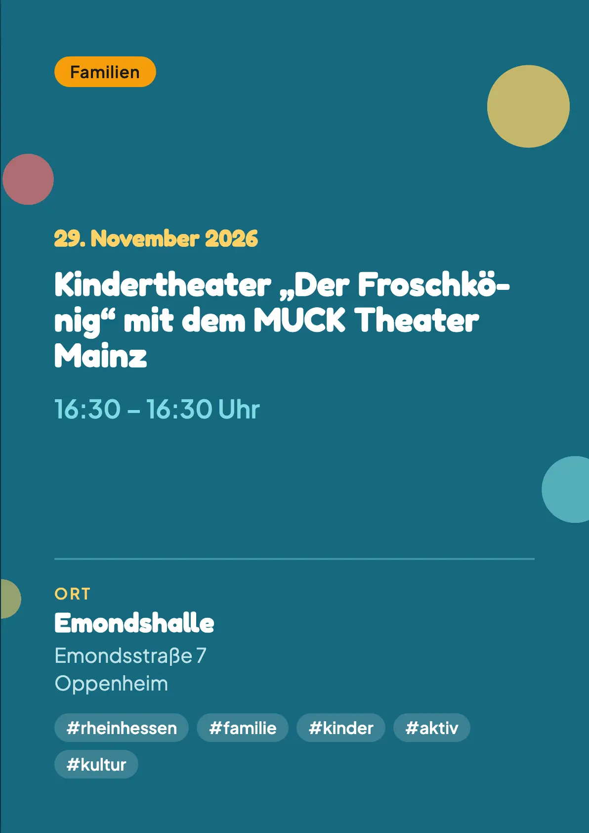 Veranstaltungsflyer