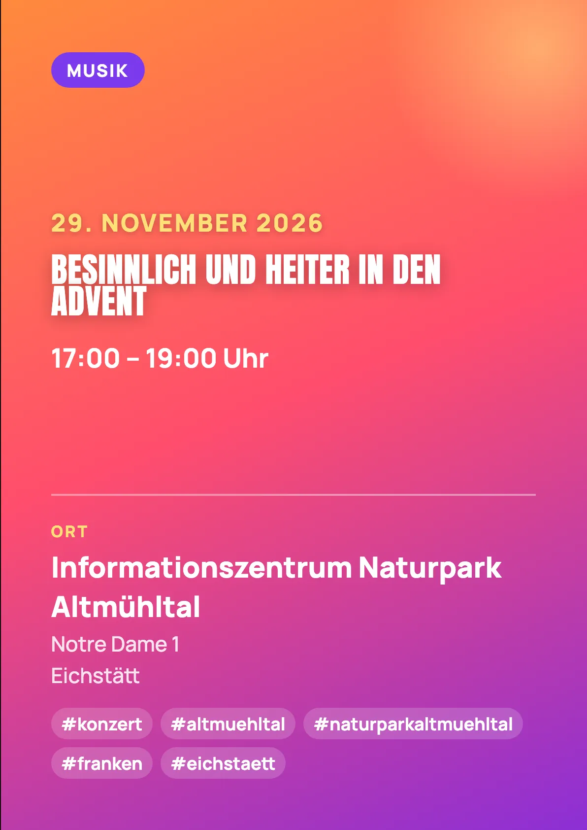 Veranstaltungsflyer