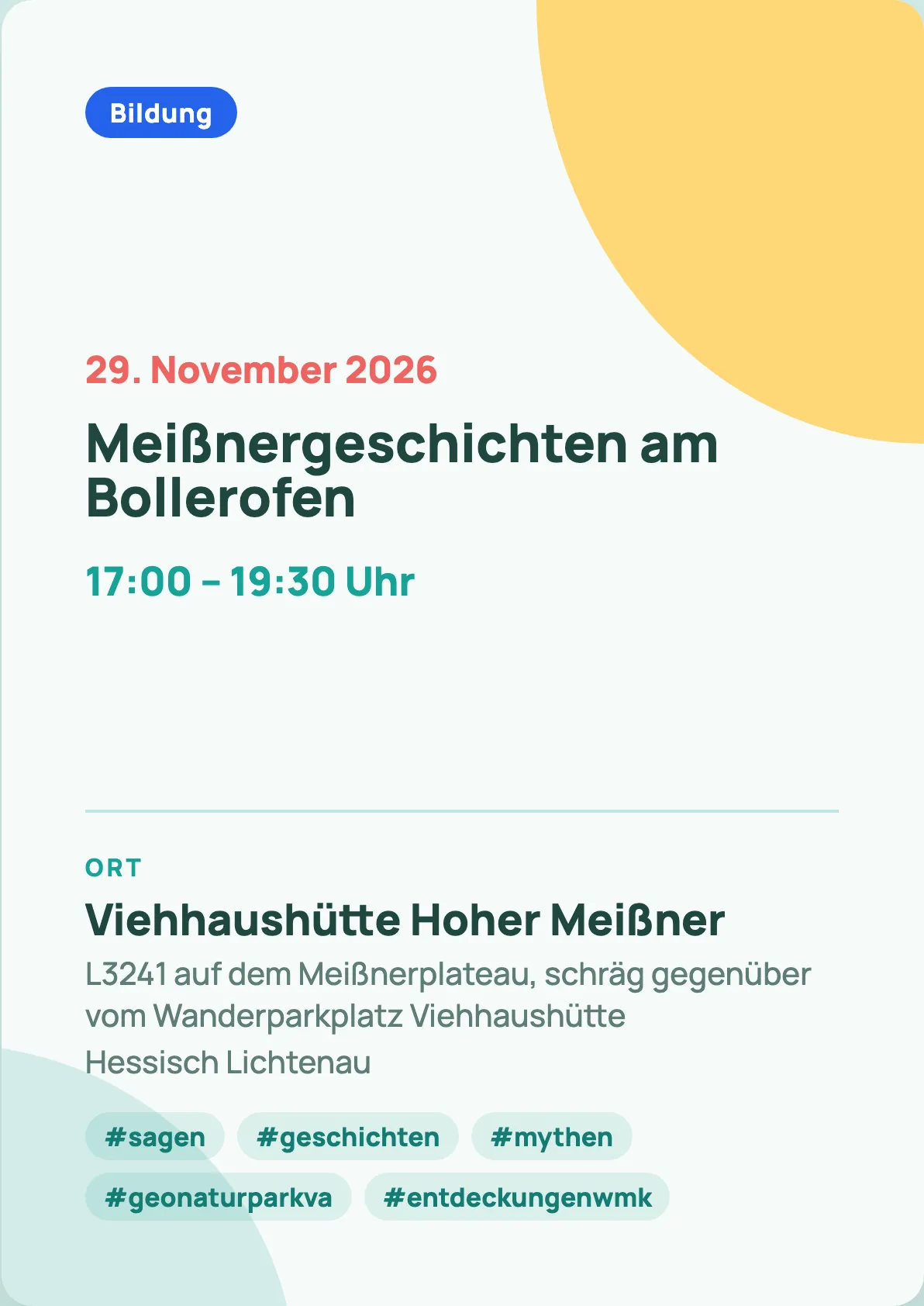 Veranstaltungsflyer