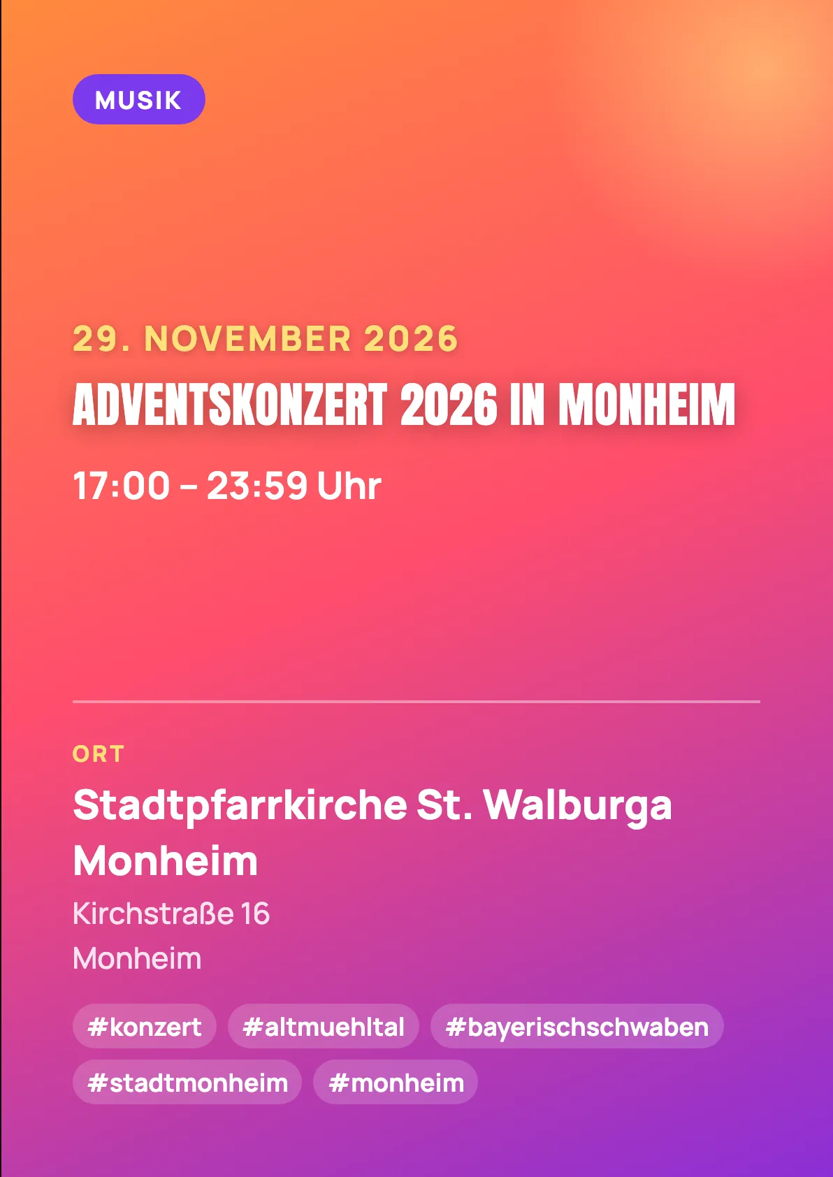 Veranstaltungsflyer