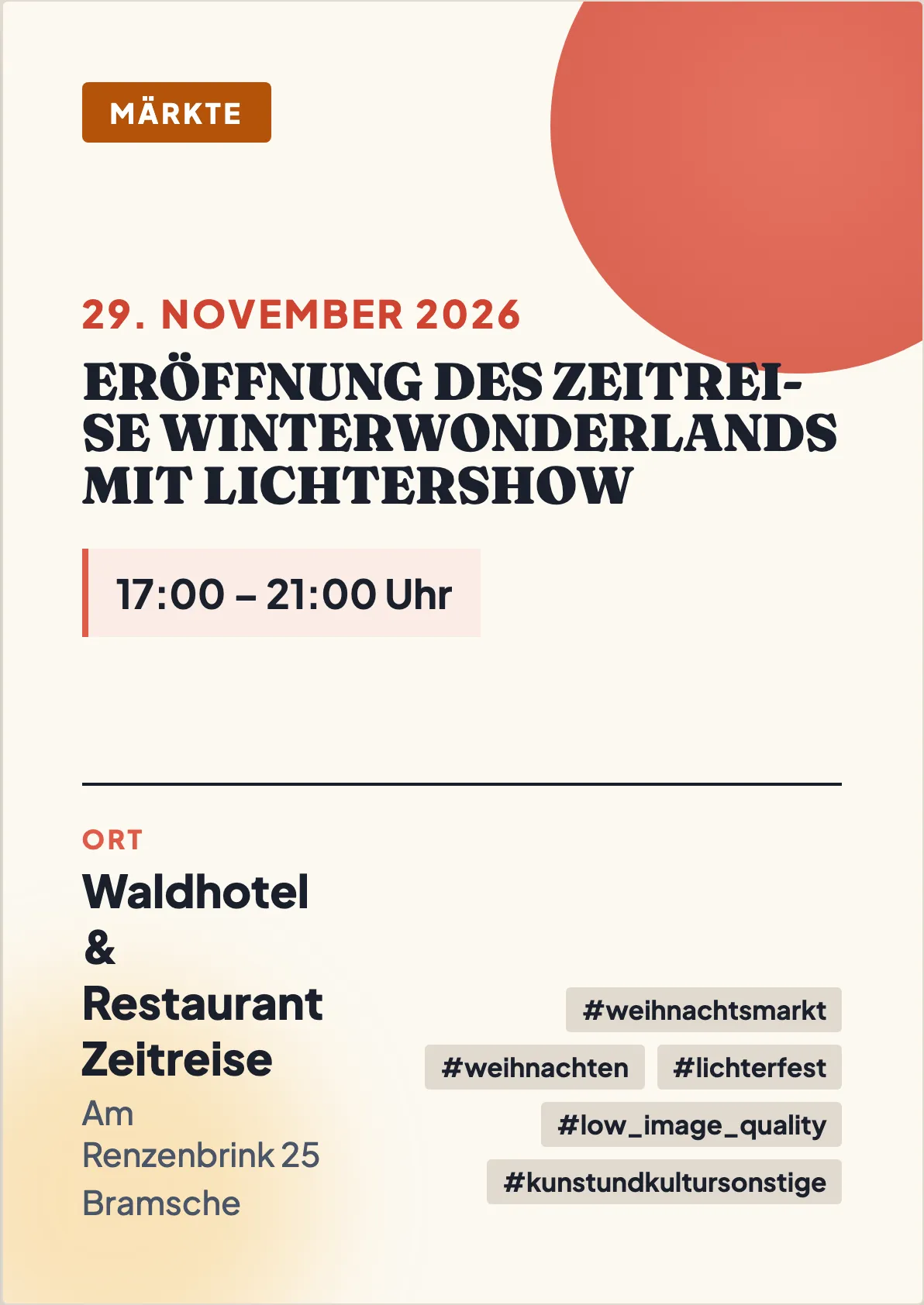 Veranstaltungsflyer