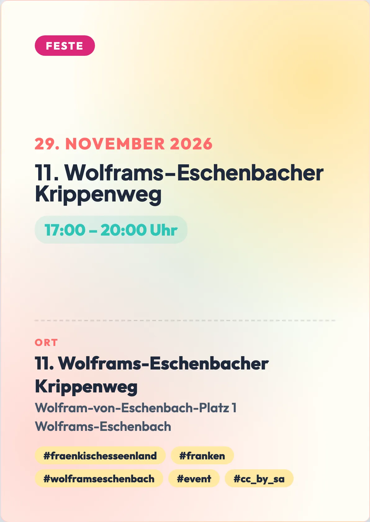 Veranstaltungsflyer