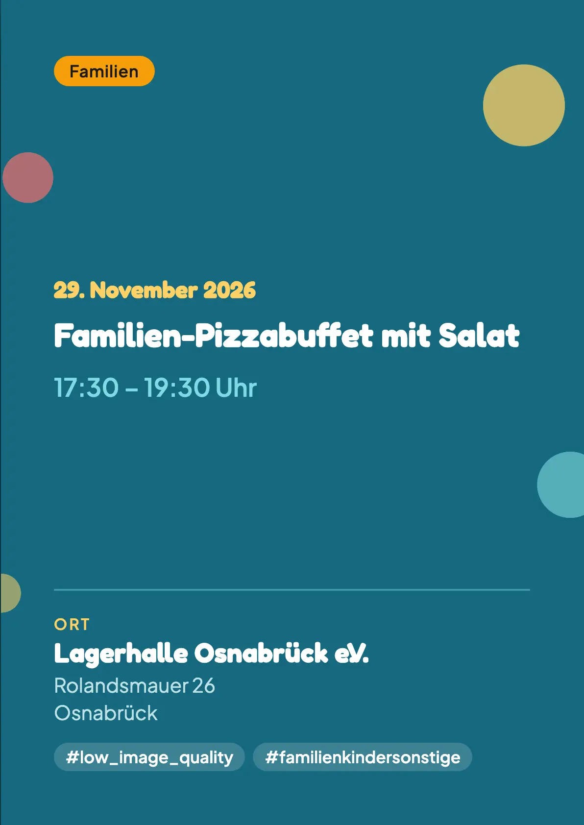 Veranstaltungsflyer