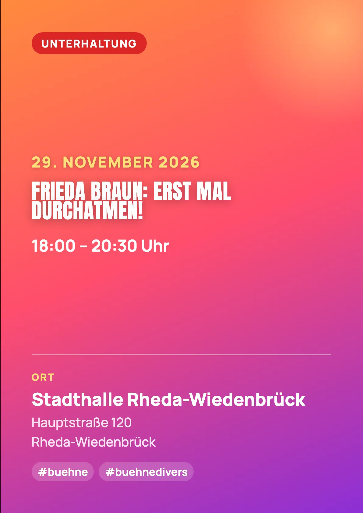 Veranstaltungsflyer