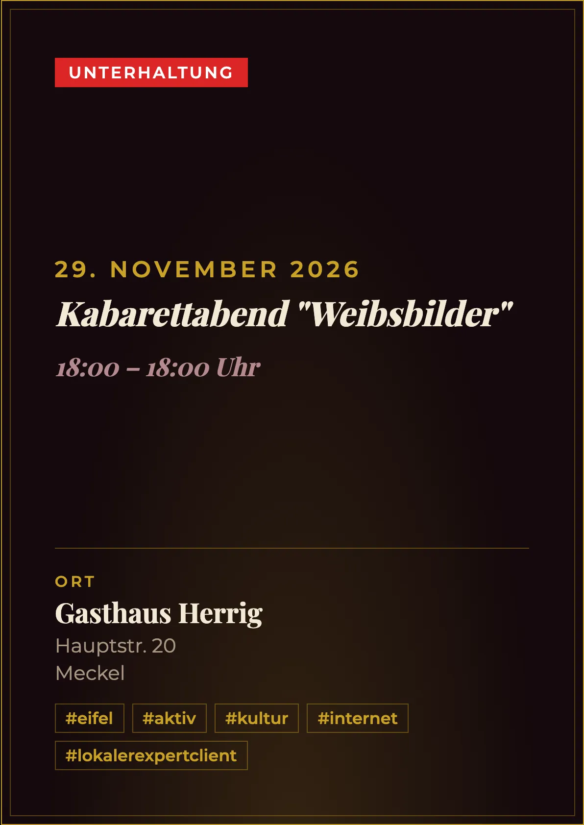 Veranstaltungsflyer