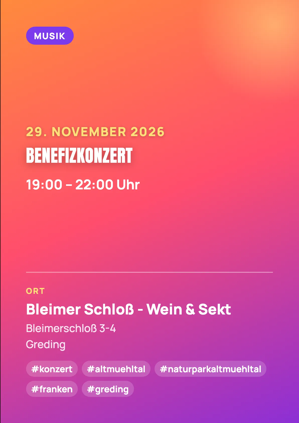 Veranstaltungsflyer