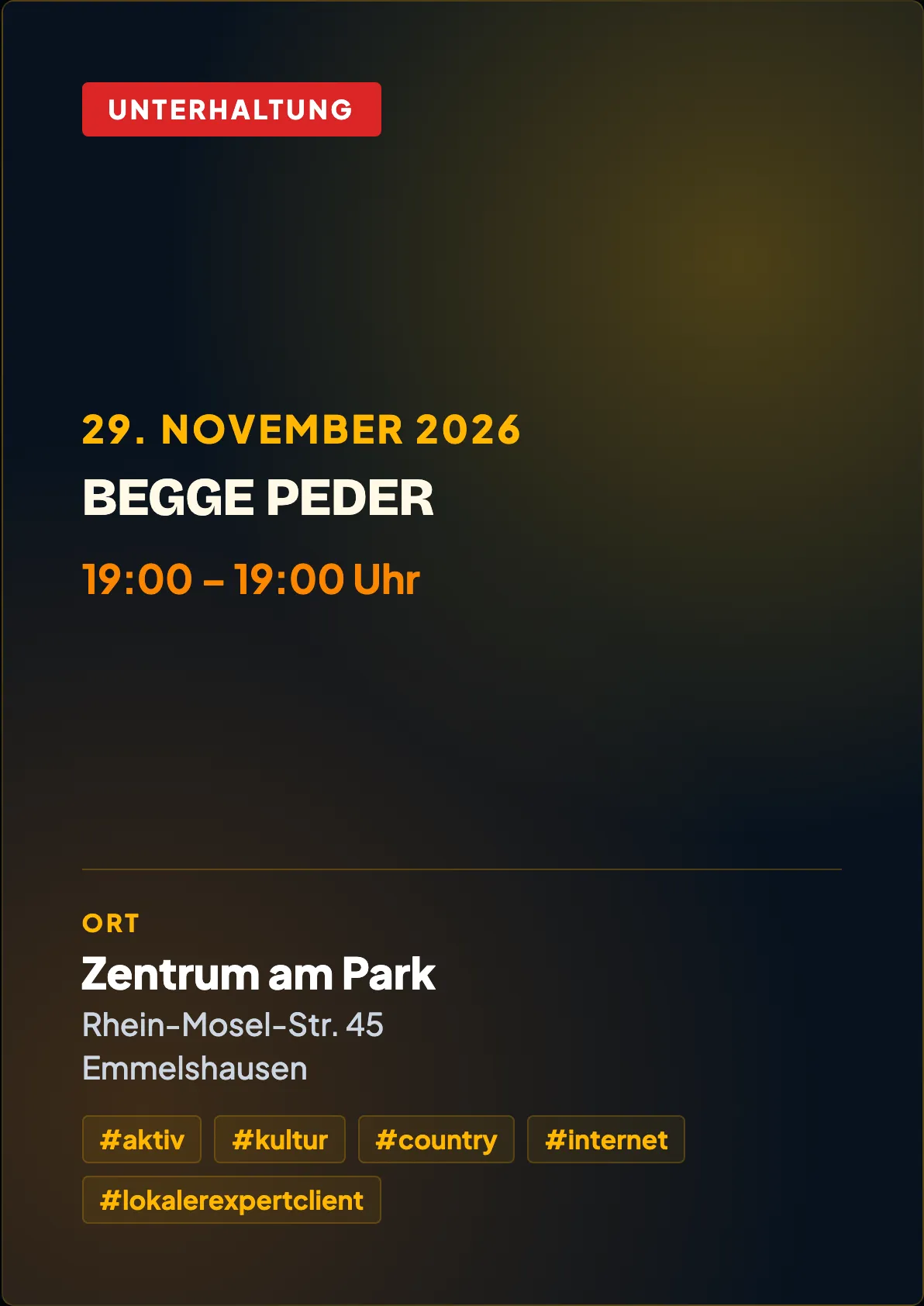 Veranstaltungsflyer