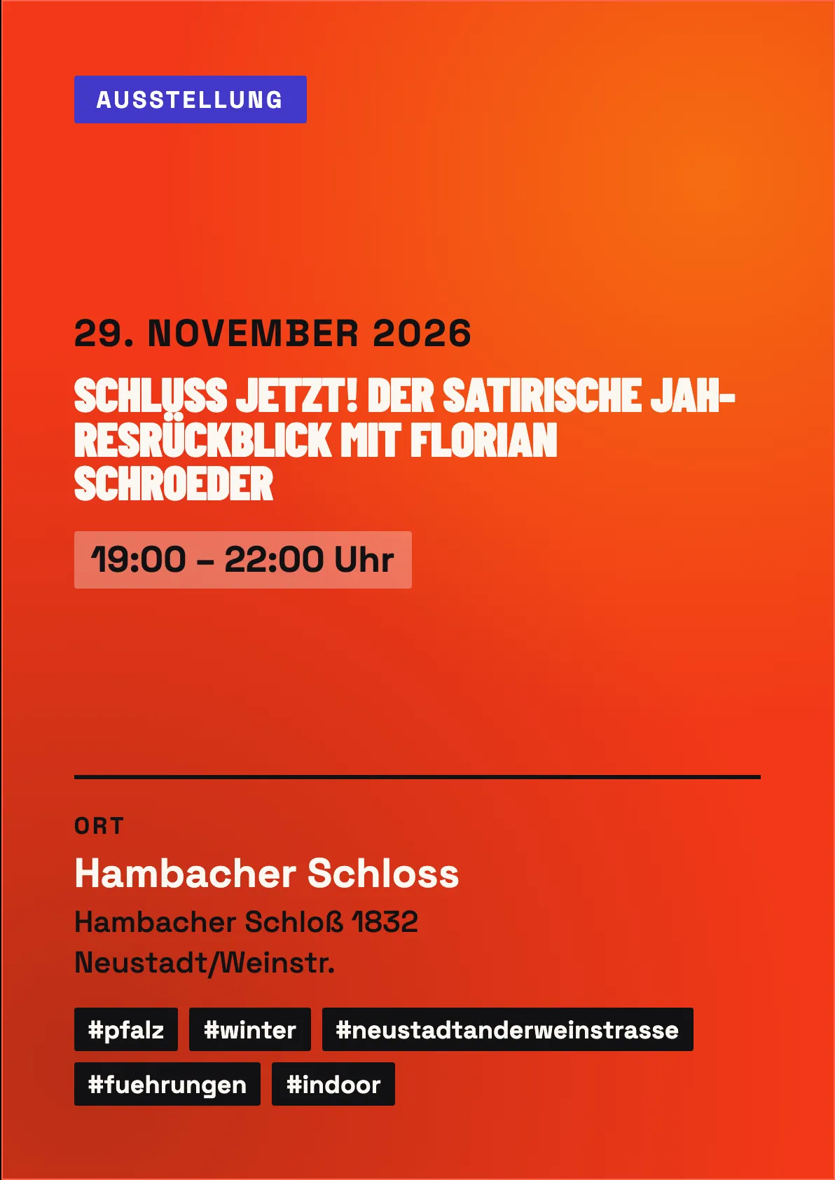 Veranstaltungsflyer