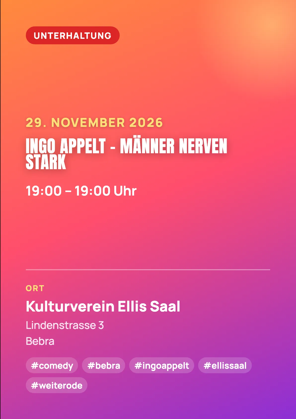 Veranstaltungsflyer