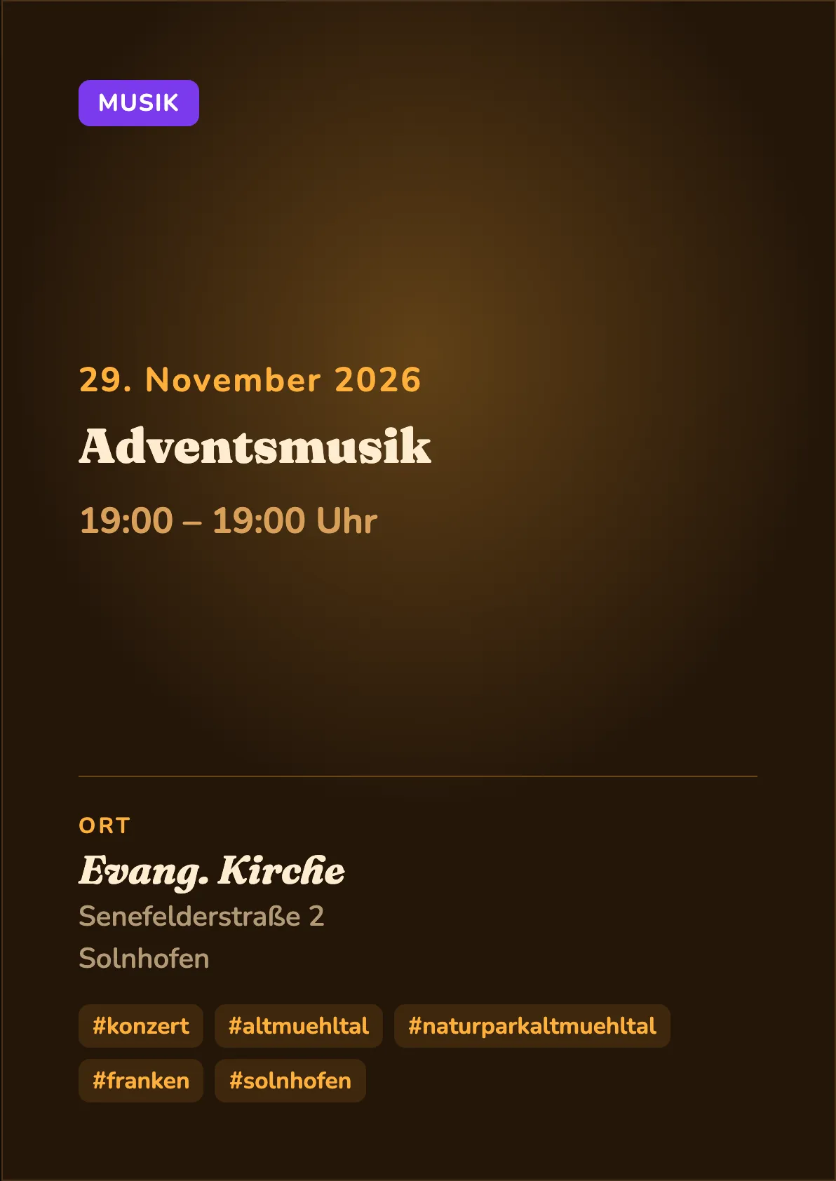 Veranstaltungsflyer