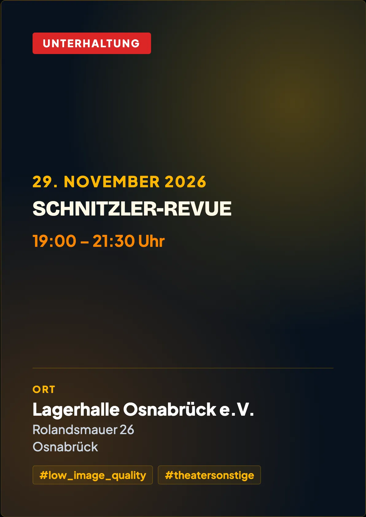 Veranstaltungsflyer