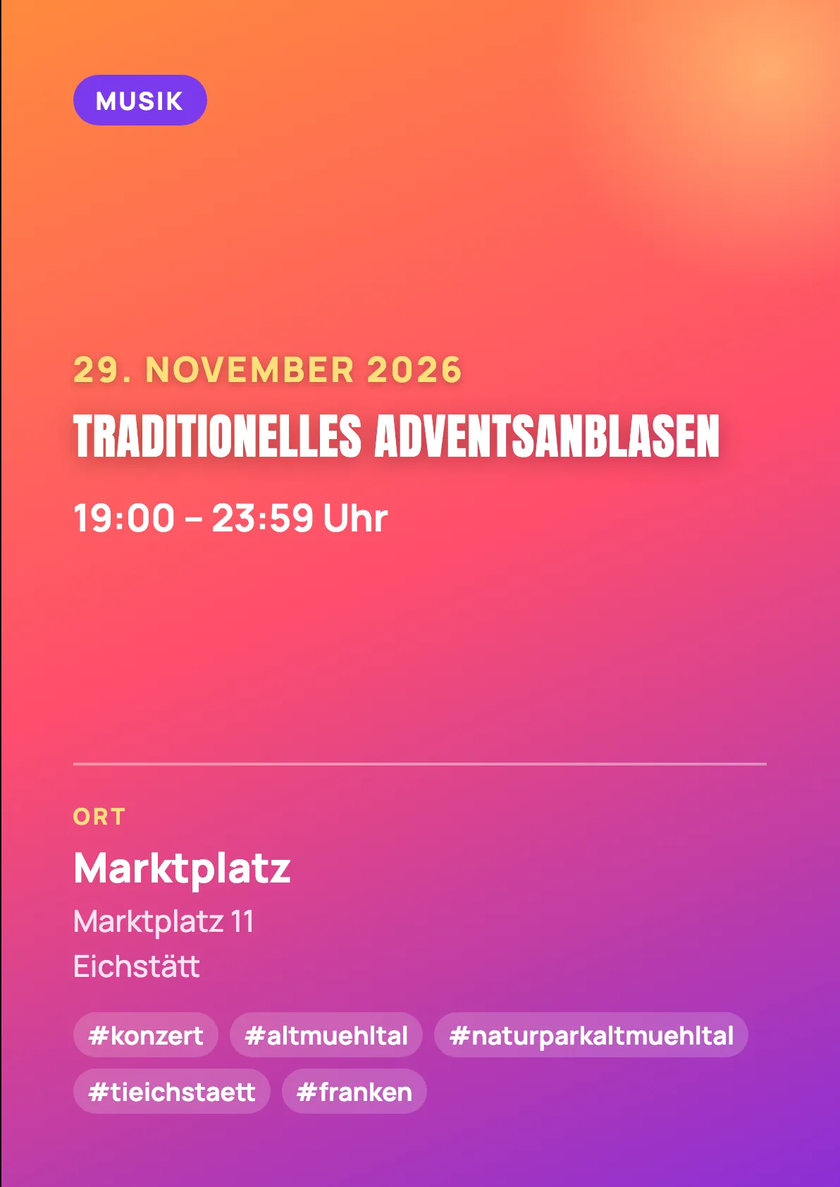 Veranstaltungsflyer