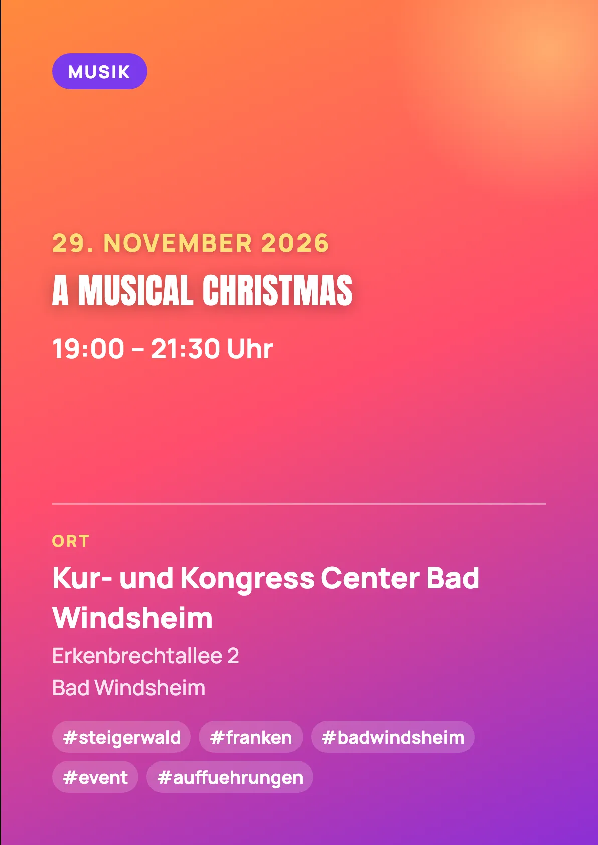 Veranstaltungsflyer