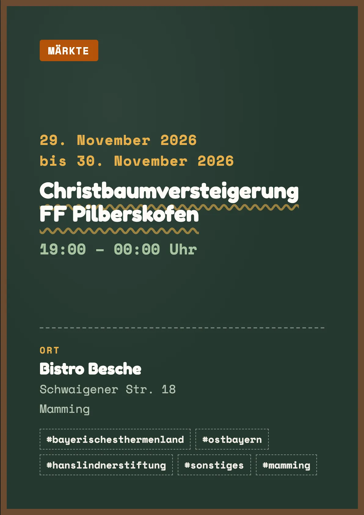 Veranstaltungsflyer