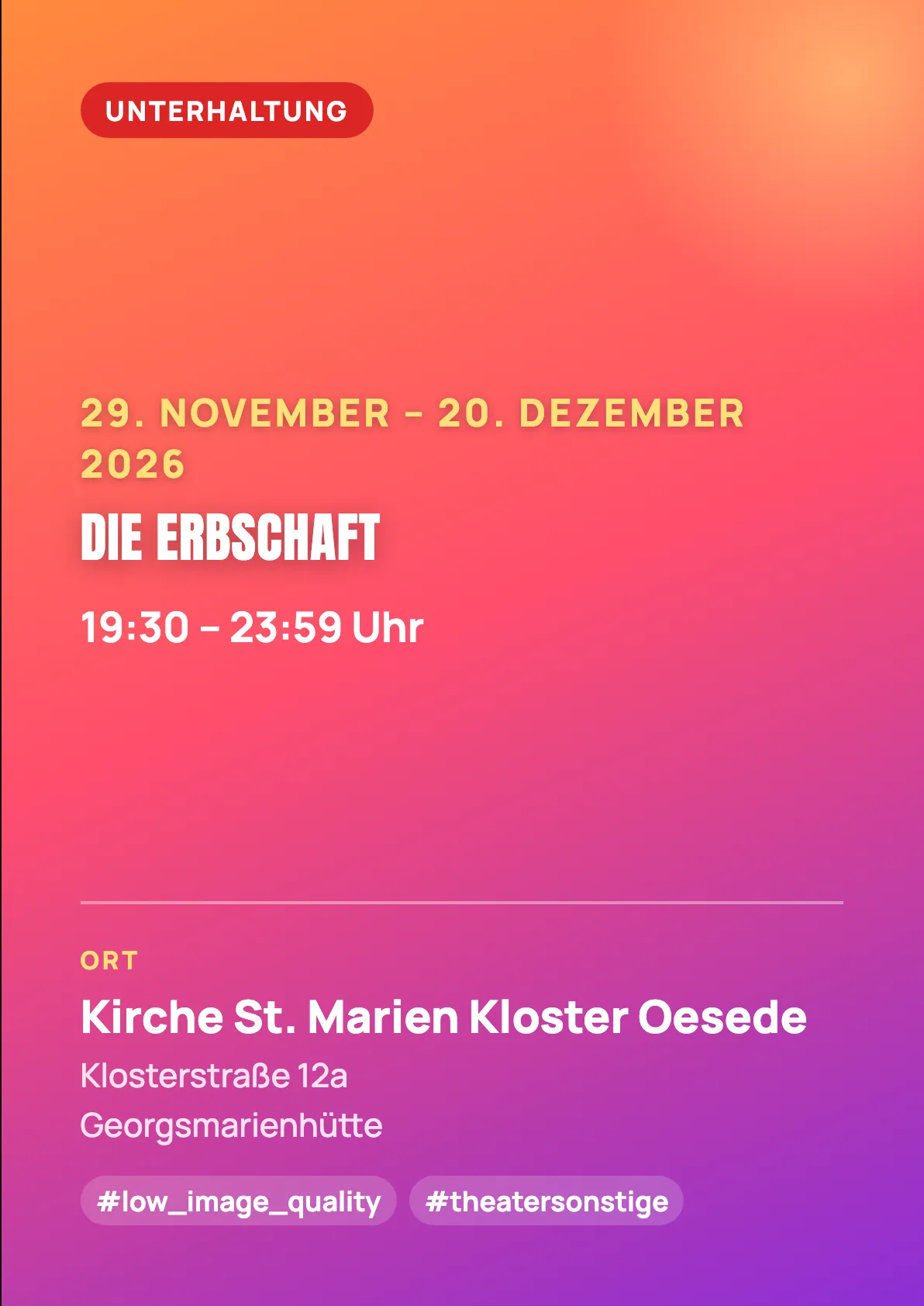 Veranstaltungsflyer