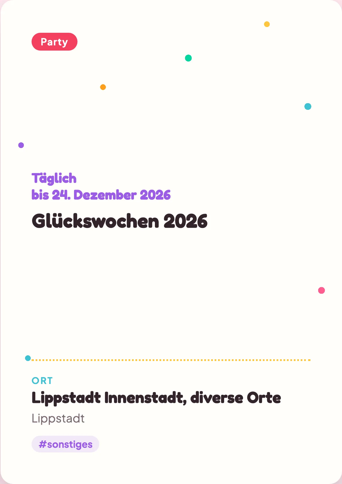 Veranstaltungsflyer