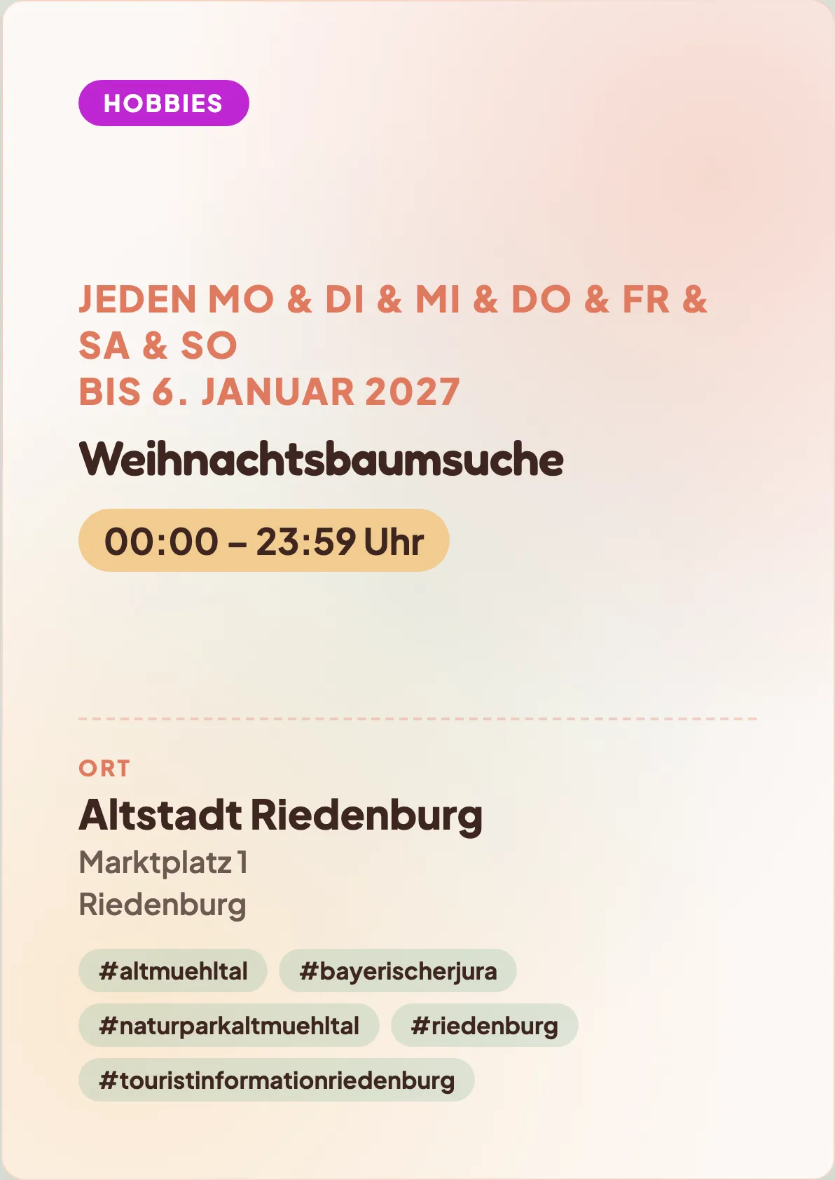 Veranstaltungsflyer