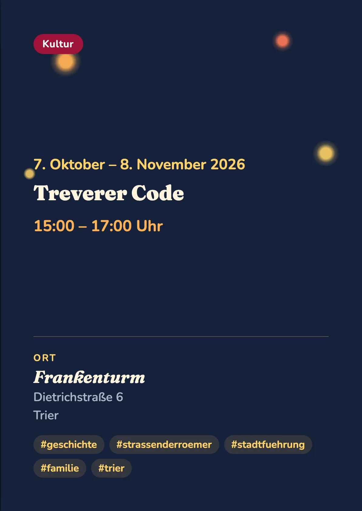 Veranstaltungsflyer