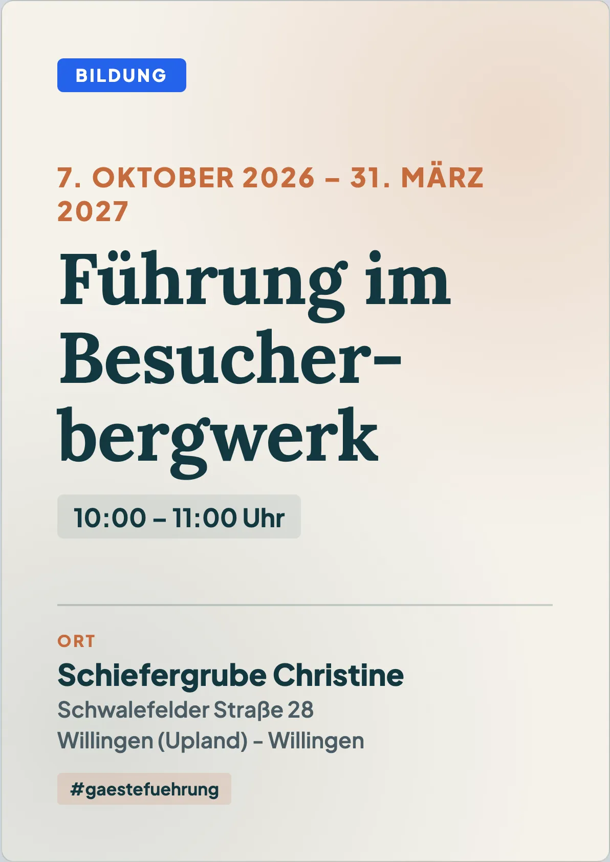 Veranstaltungsflyer