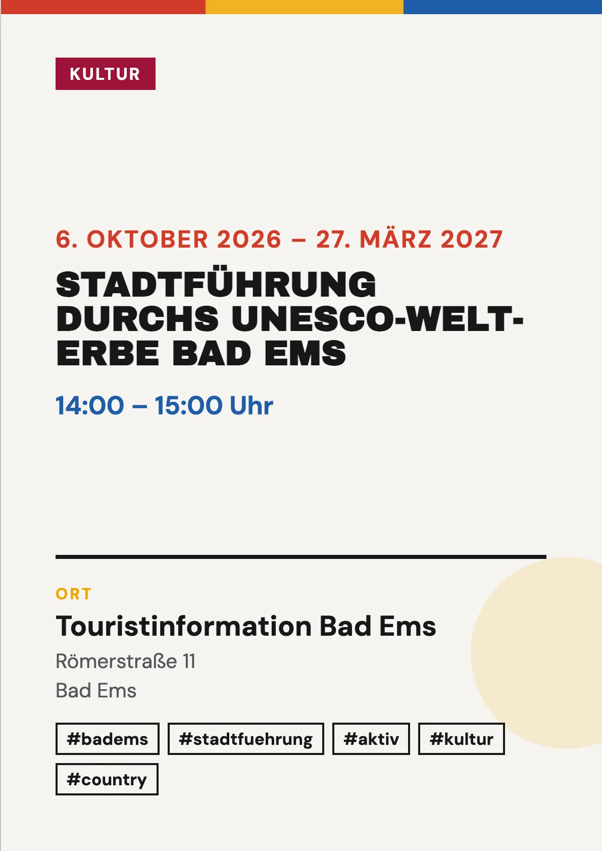 Veranstaltungsflyer
