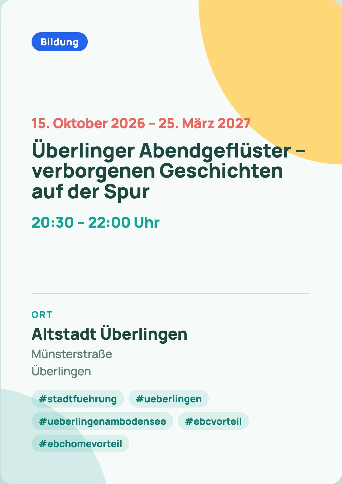 Veranstaltungsflyer