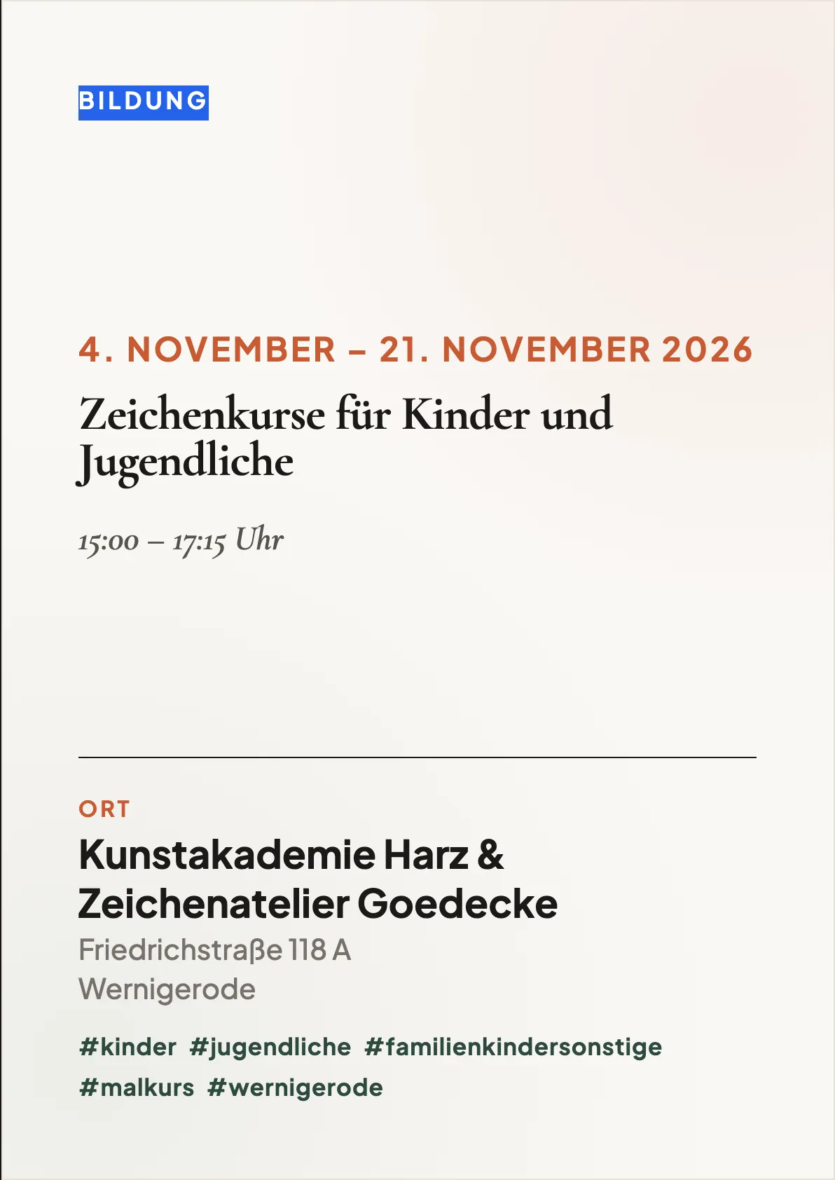 Veranstaltungsflyer