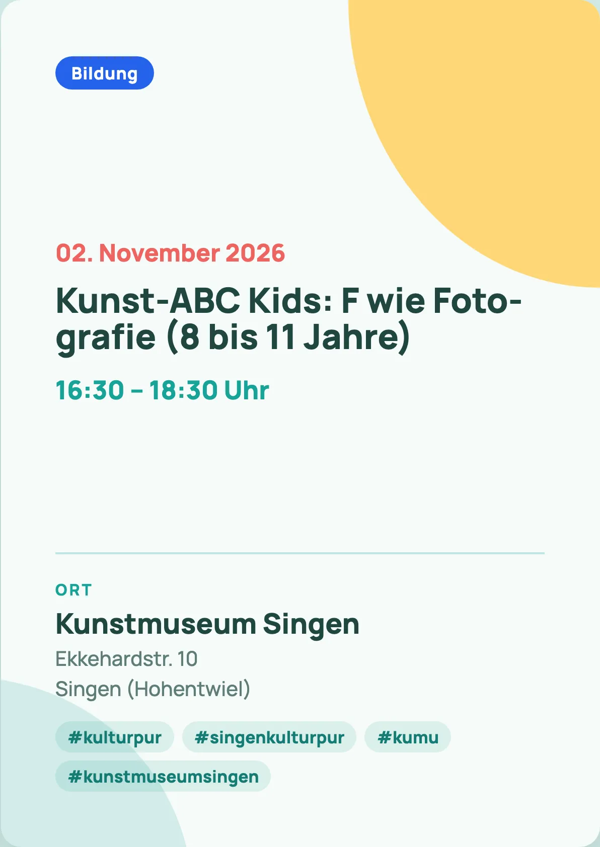 Veranstaltungsflyer