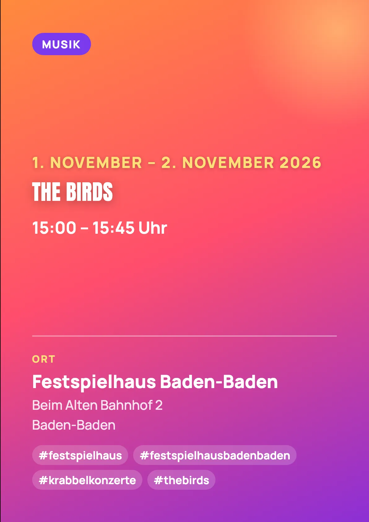 Veranstaltungsflyer
