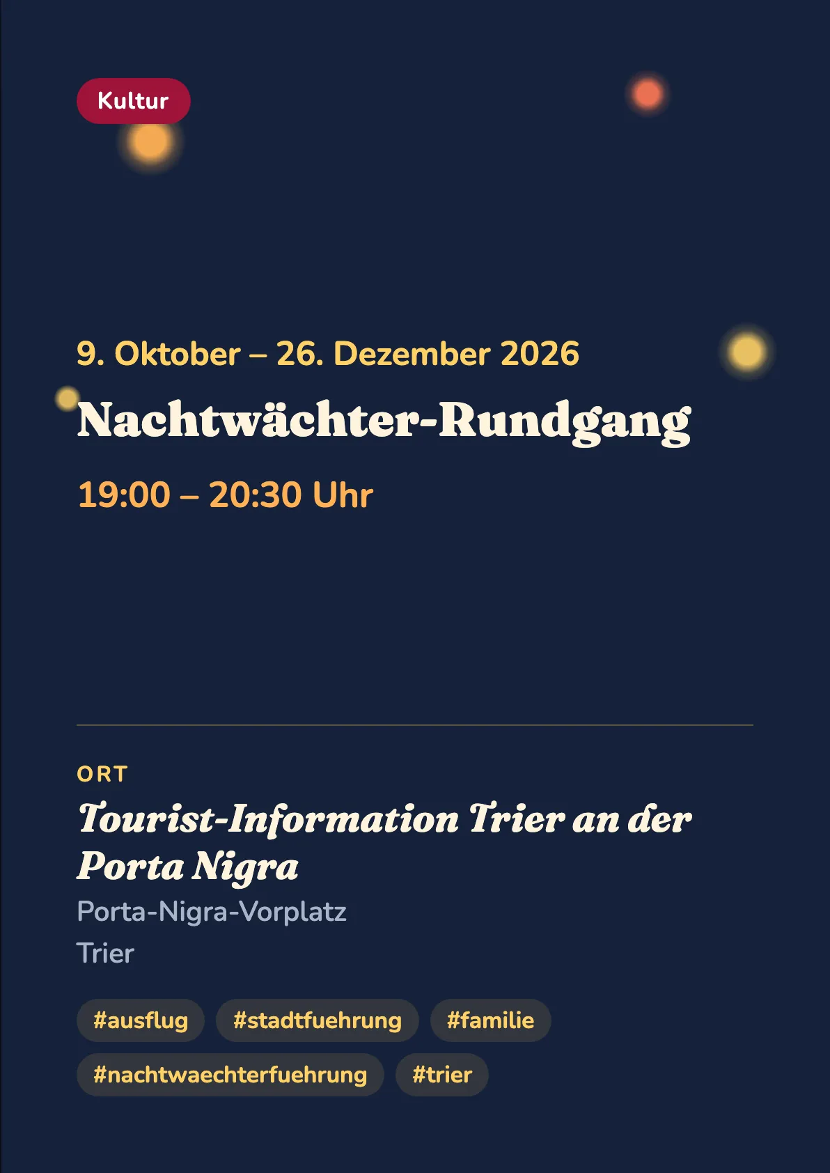 Veranstaltungsflyer