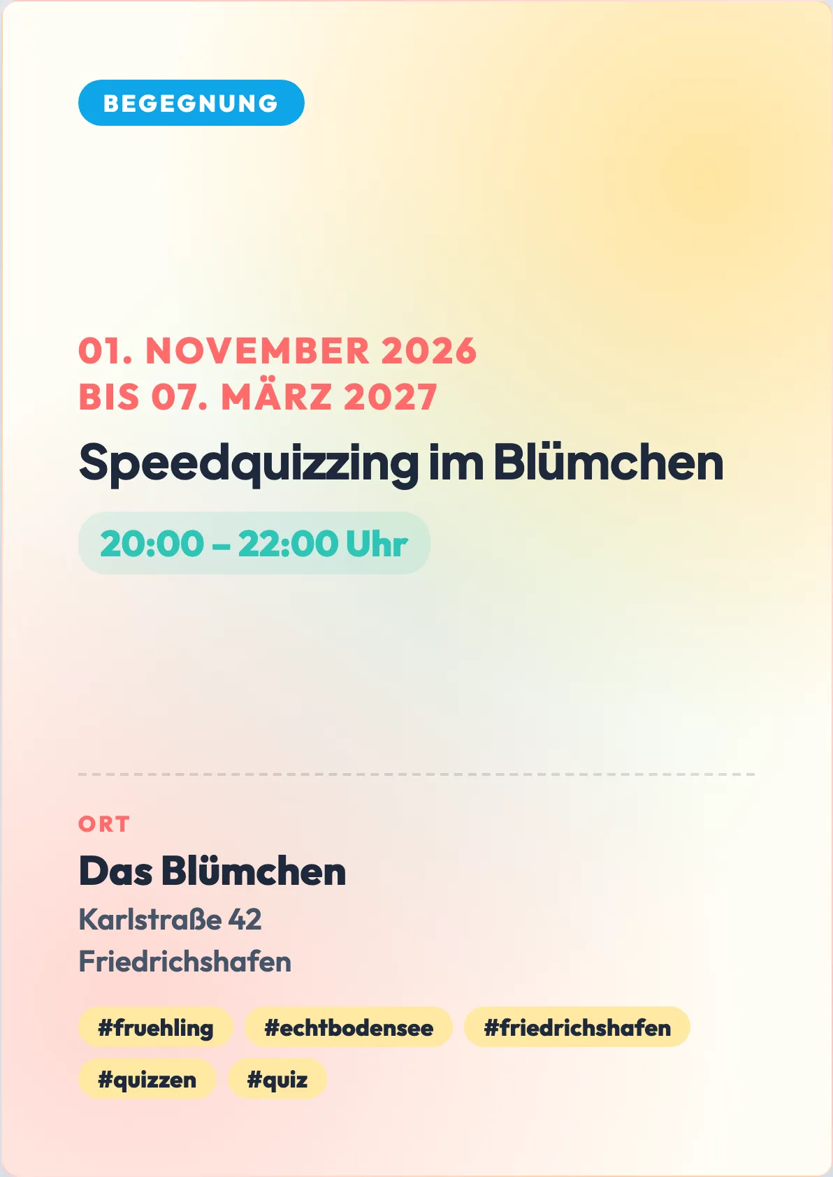 Veranstaltungsflyer