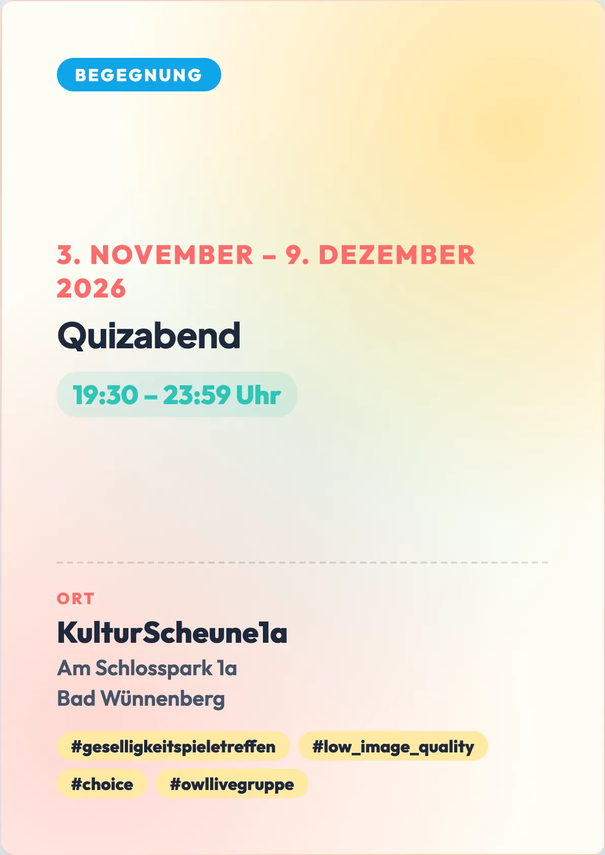 Veranstaltungsflyer
