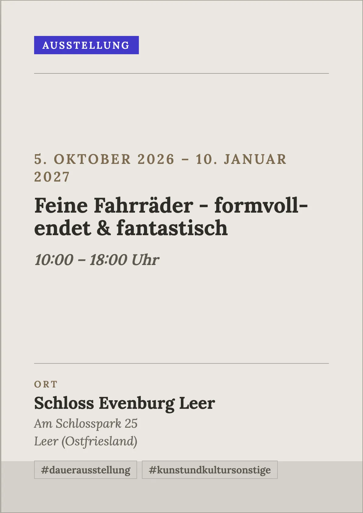 Veranstaltungsflyer