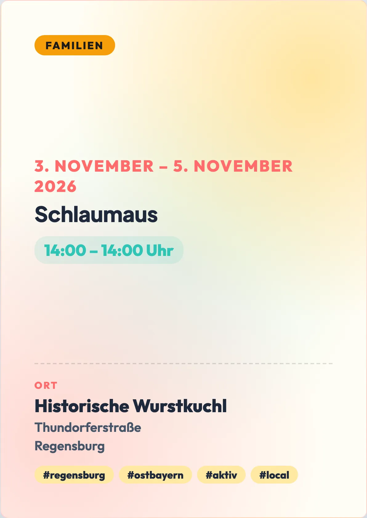 Veranstaltungsflyer