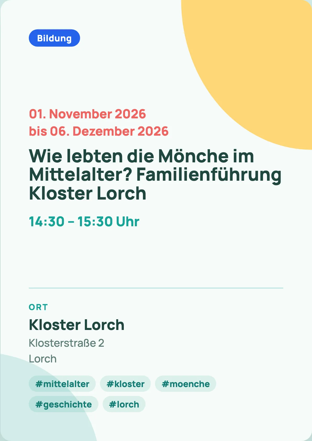 Veranstaltungsflyer