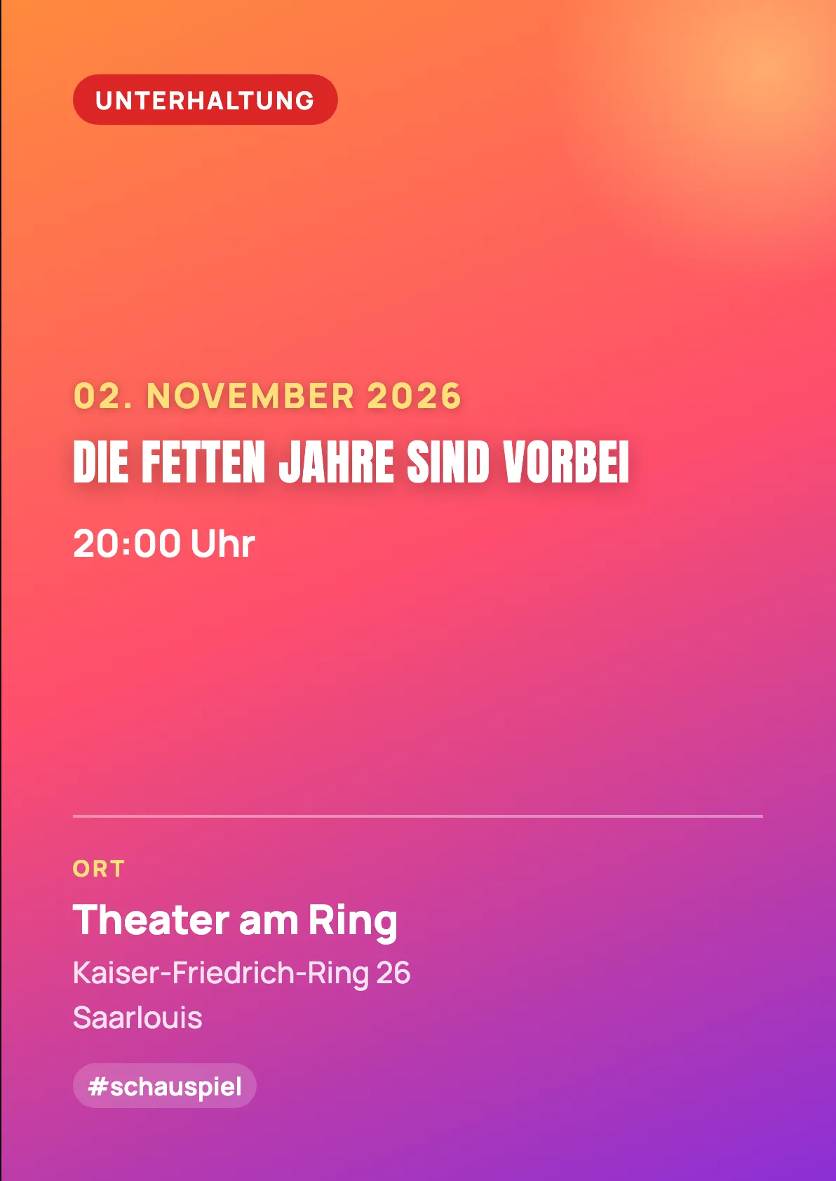 Veranstaltungsflyer