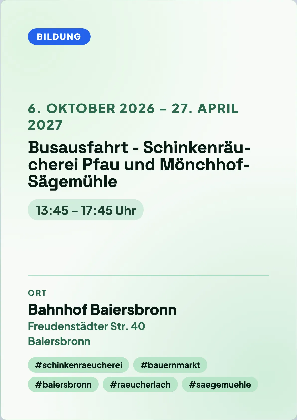 Veranstaltungsflyer