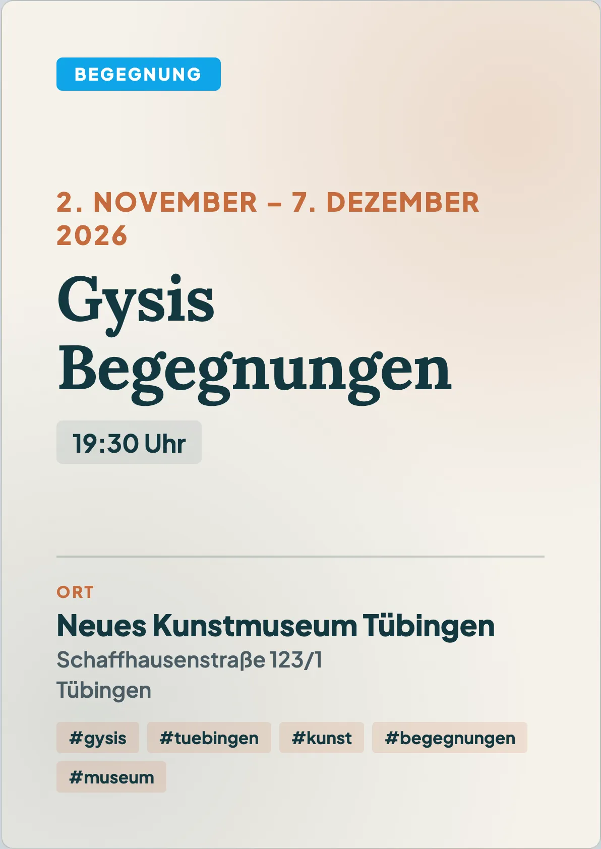 Veranstaltungsflyer