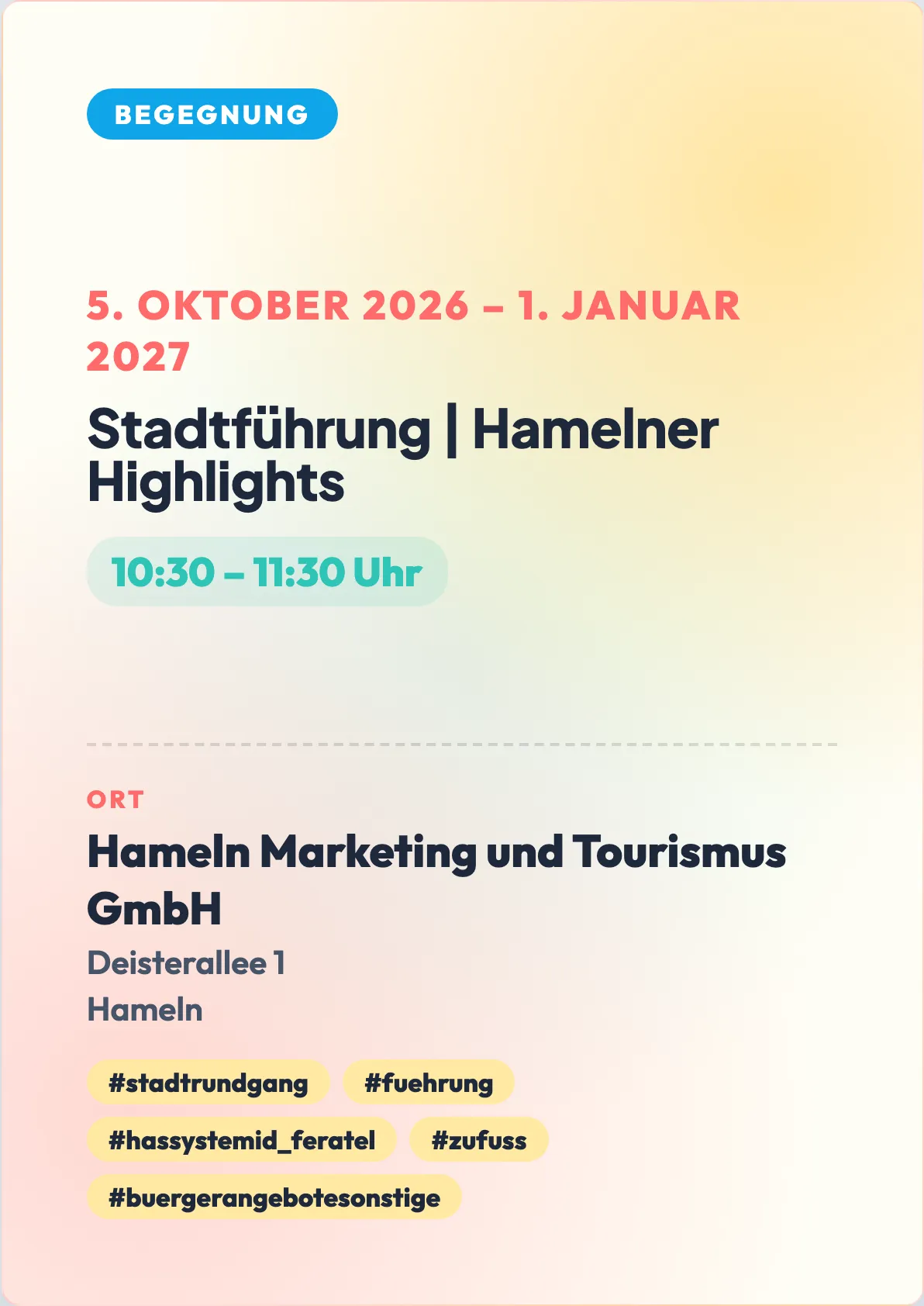 Veranstaltungsflyer