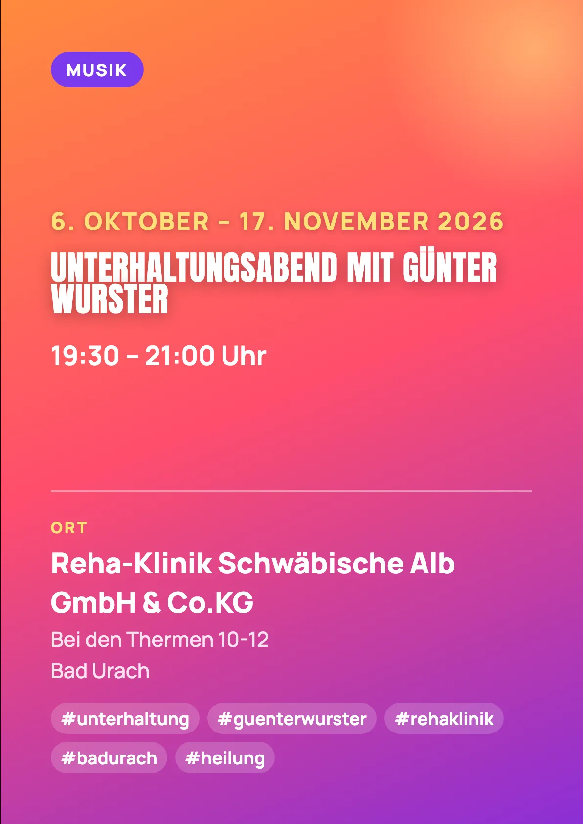 Veranstaltungsflyer