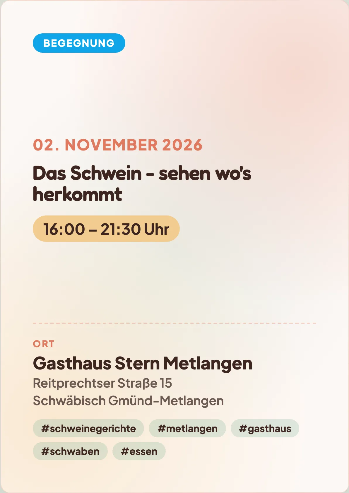 Veranstaltungsflyer