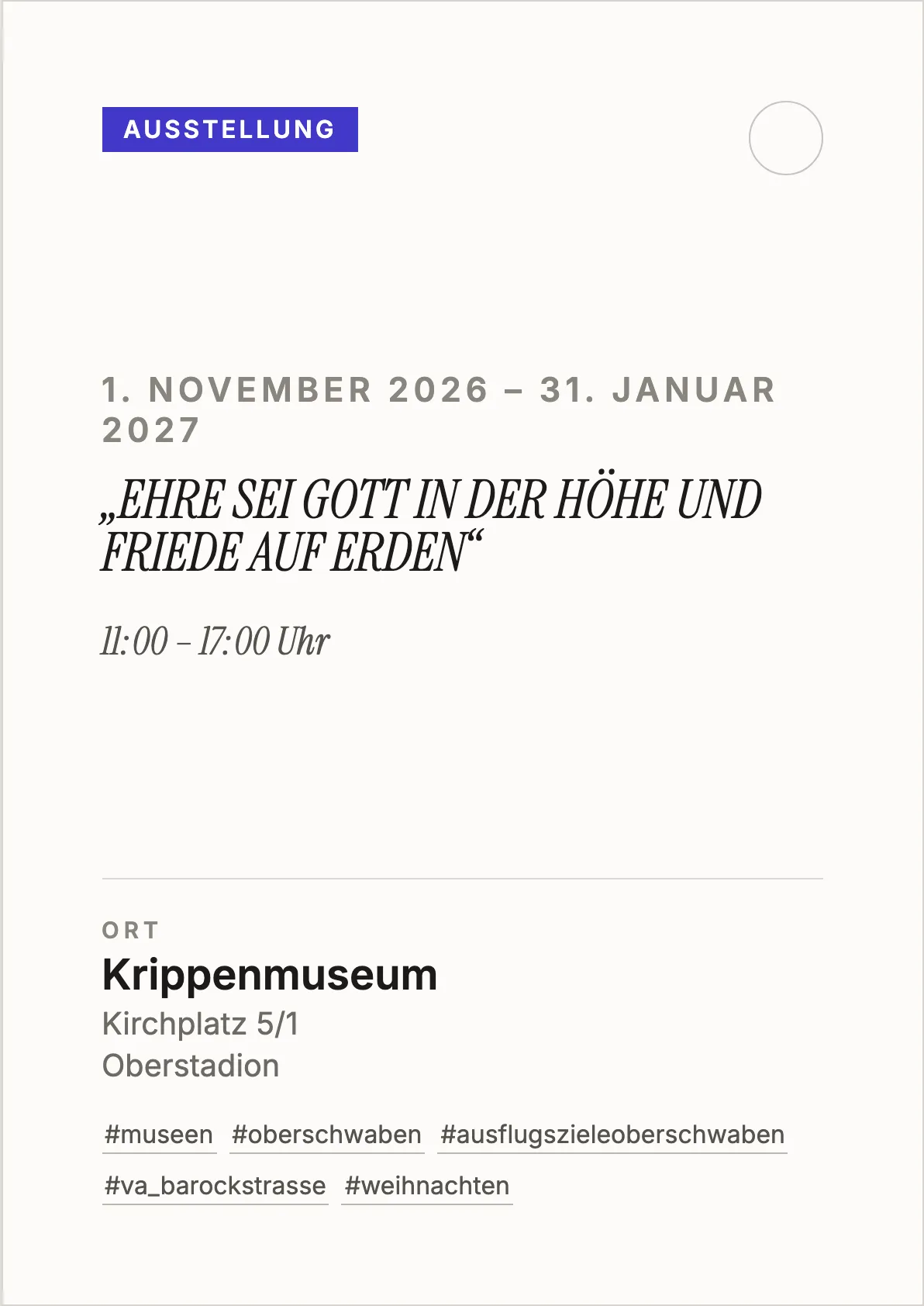Veranstaltungsflyer