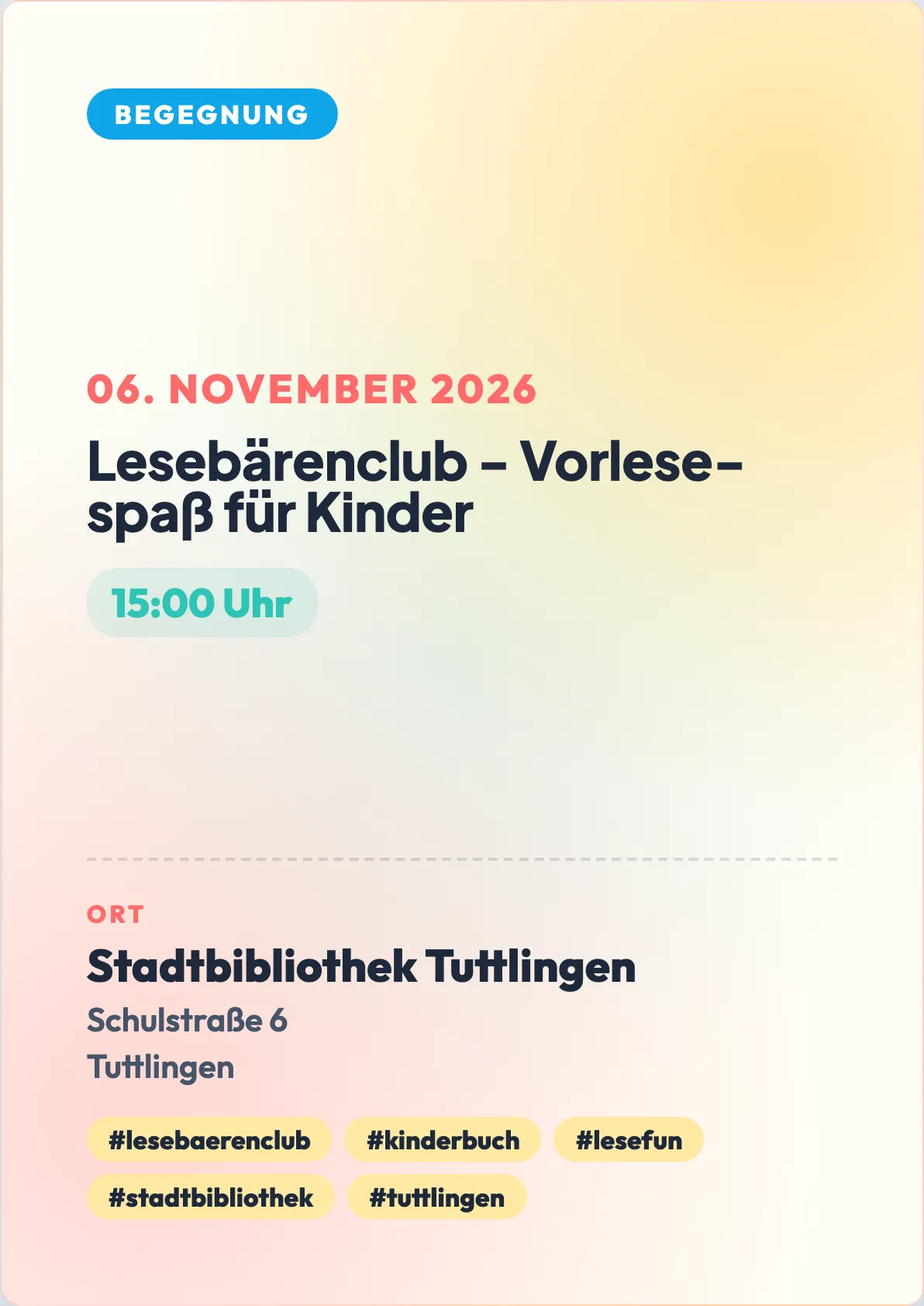 Veranstaltungsflyer