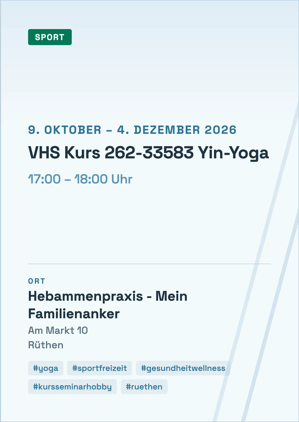 Veranstaltungsflyer