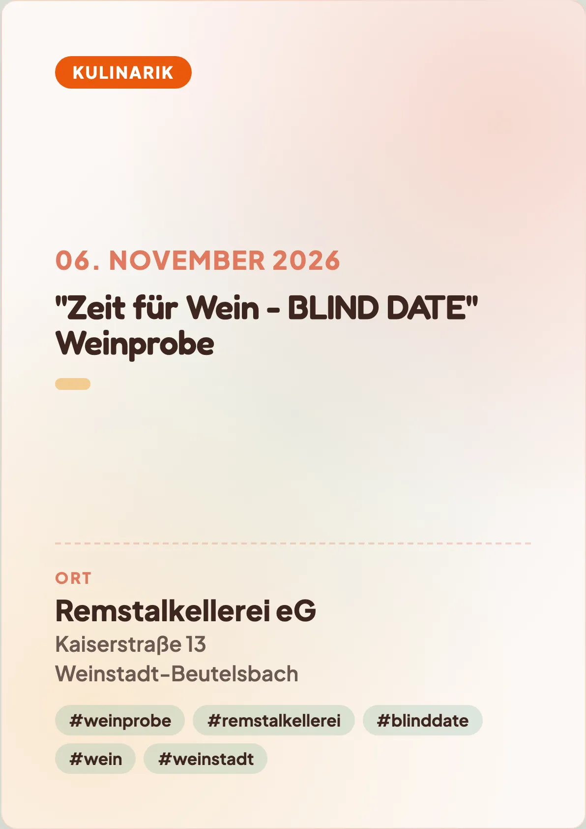 Veranstaltungsflyer