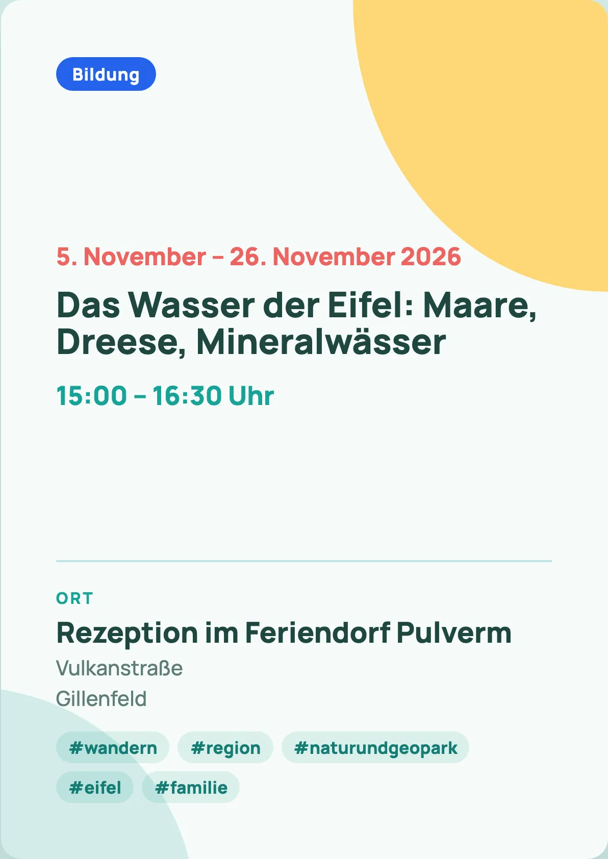 Veranstaltungsflyer