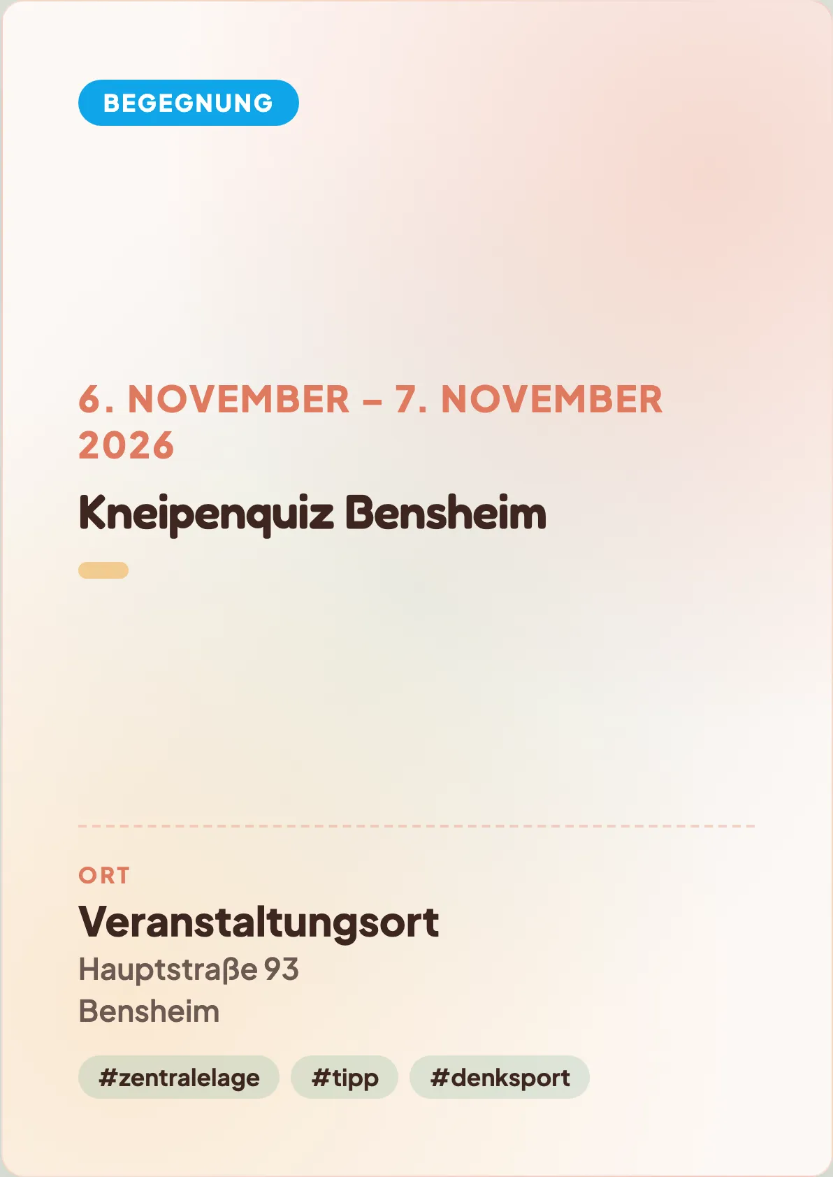 Veranstaltungsflyer