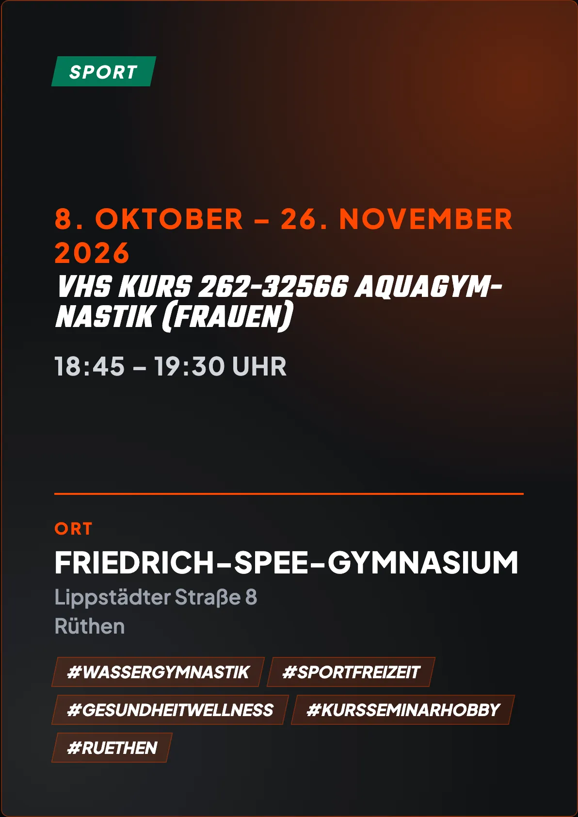 Veranstaltungsflyer